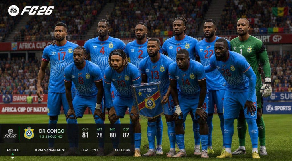 Jeu vidéo : La RDC intègre enfin le plus célèbre jeu de football au monde EA Sports FC 26