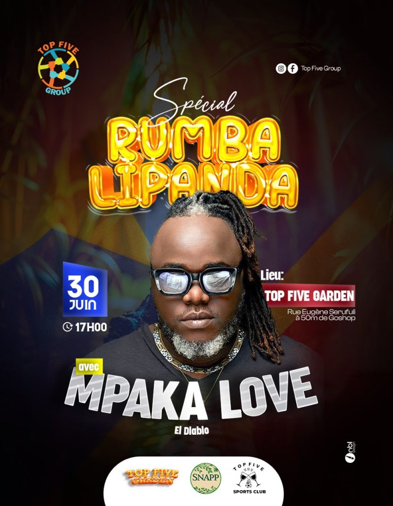 Goma : Mpakalove en concert chez Top Five Garden pour un « Spécial Rumba Lipanda »