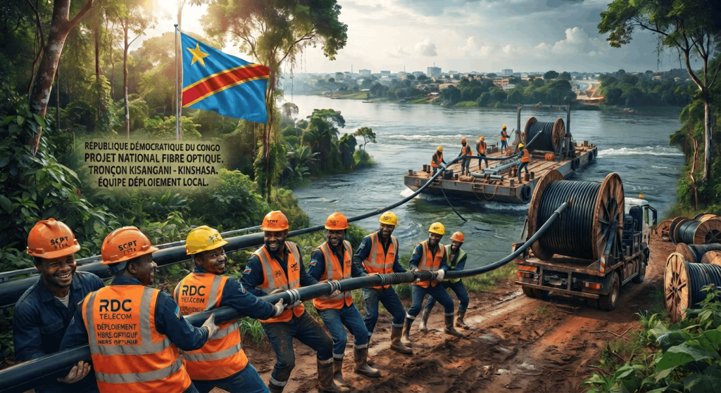 RDC : 1,5 milliard USD pour transformer le fleuve Congo en autoroute numérique